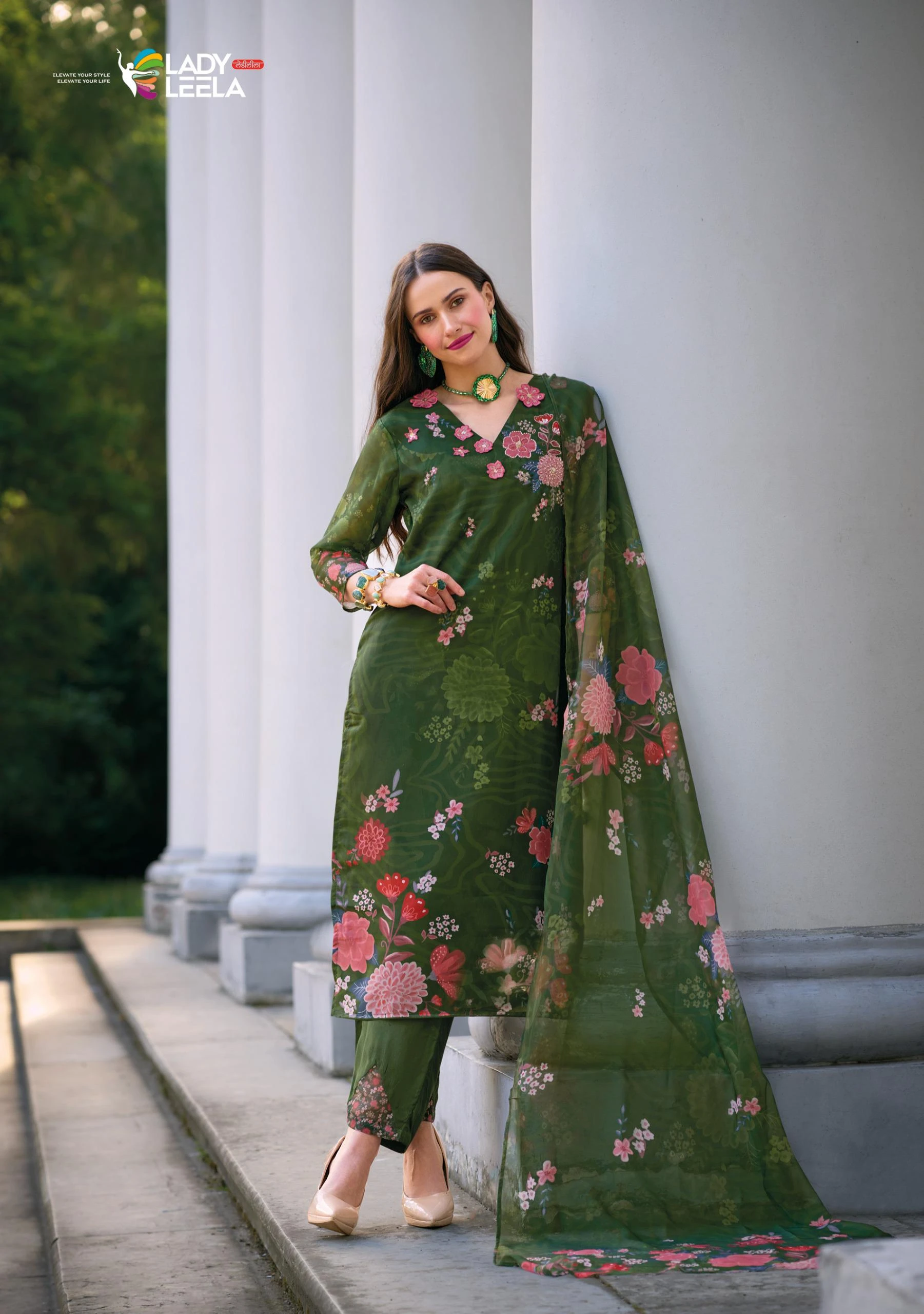 Lady Leela Rubina 2 Organza Wholesale Readymade Salwar Suit Catalog — Wholesale Readymade Suit, Lady Leela wholesale from Surat - Gallery Image 3